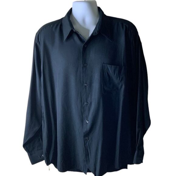 Arrow Dress Shirt Mens XL Ultra Silk Long Sleeve Chest Pocket Button Up Formal - Picture 1 of 6